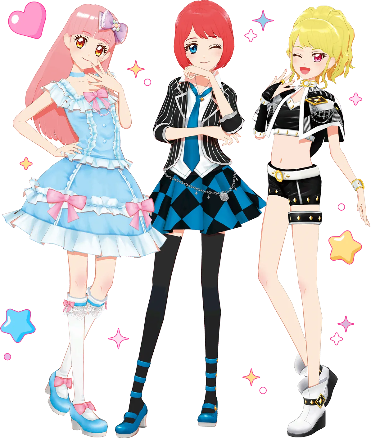 アイカツパスをつかってつくったマイキャラクターのイメージ